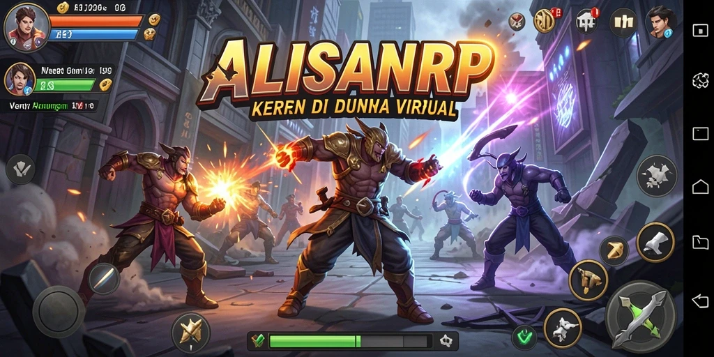 Tampilan seru pertarungan di ALISANRP yang mengasyikkan.