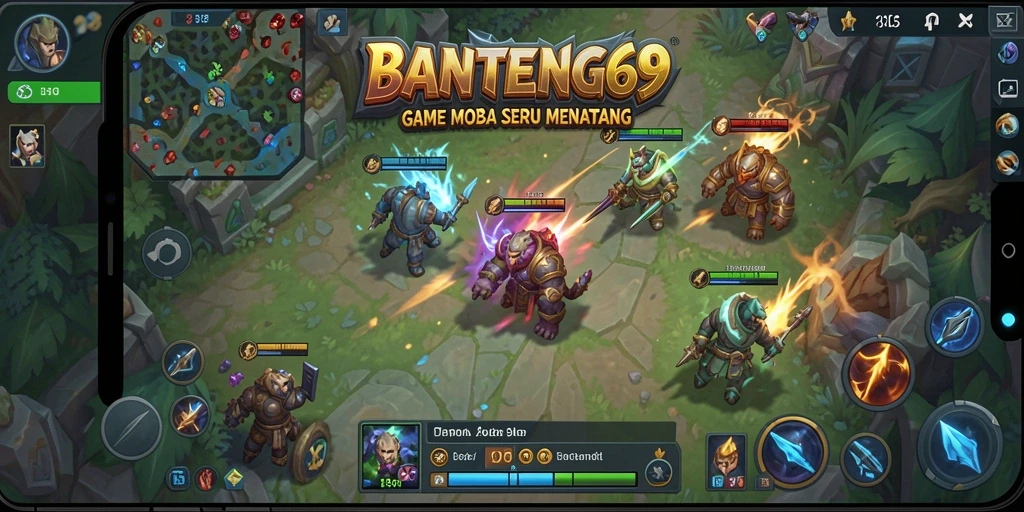 Tampilan gameplay seru di arena pertarungan BANTENG69.