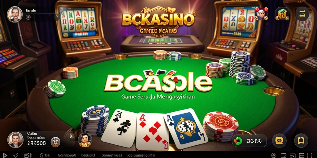 Gameplay seru BCKASINO dengan pemain Gaple yang berkualitas.