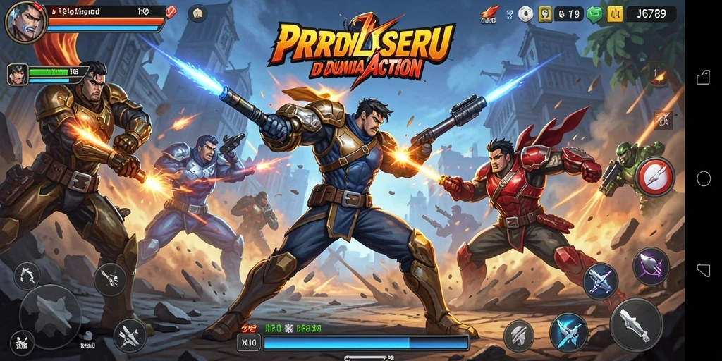 Tampilan seru dan dinamis dari gameplay JP6789.