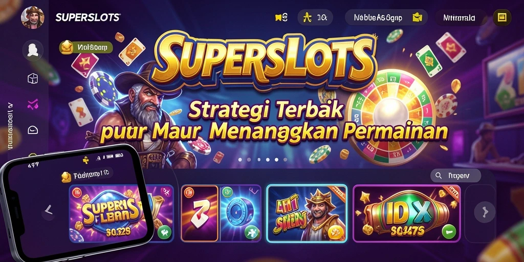 Tampilan gameplay <strong>SUPERSLOTS</strong> yang menarik dan menantang.